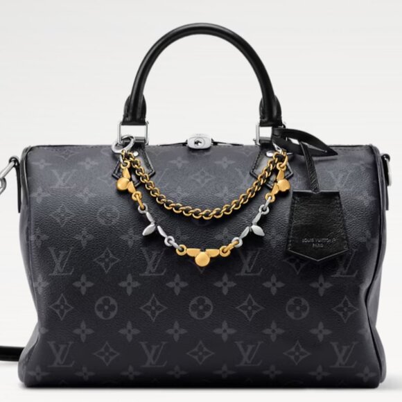 New Louis Vuitton Gold/Silver Tone Double Bag Chain - Picture 2 of 8